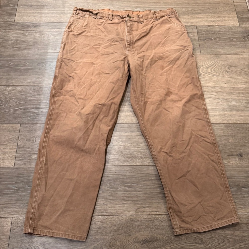 Carhartt B11 CBR Mens Brown Duck Canvas Original Dungaree Fit Work Pants 46x32